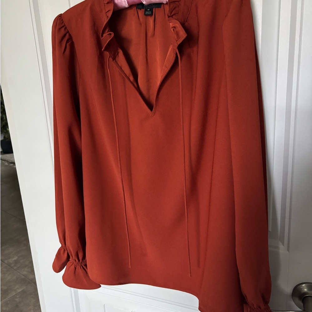 Jcrew Ruffle Drapey Top - Picture 7 of 14